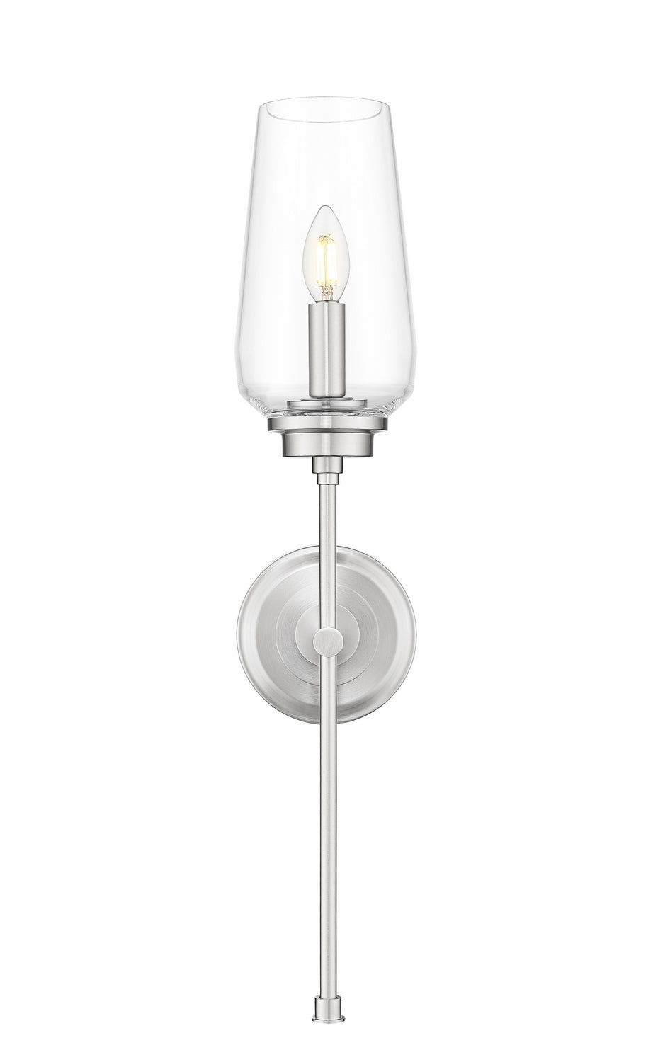 Clara One Light Wall Sconce in Brushed Nickel Z-Lite Canada