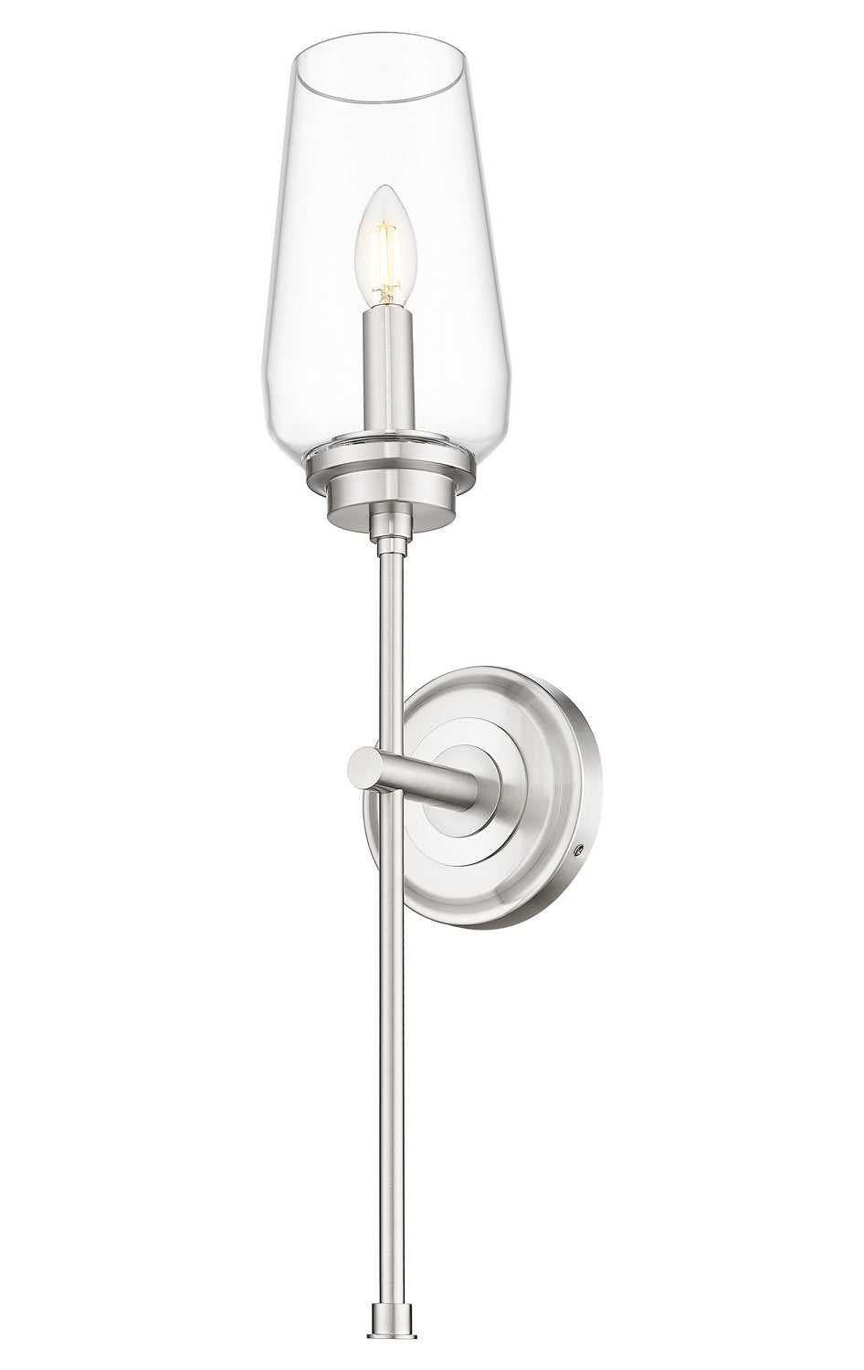Clara One Light Wall Sconce in Brushed Nickel Z-Lite Canada