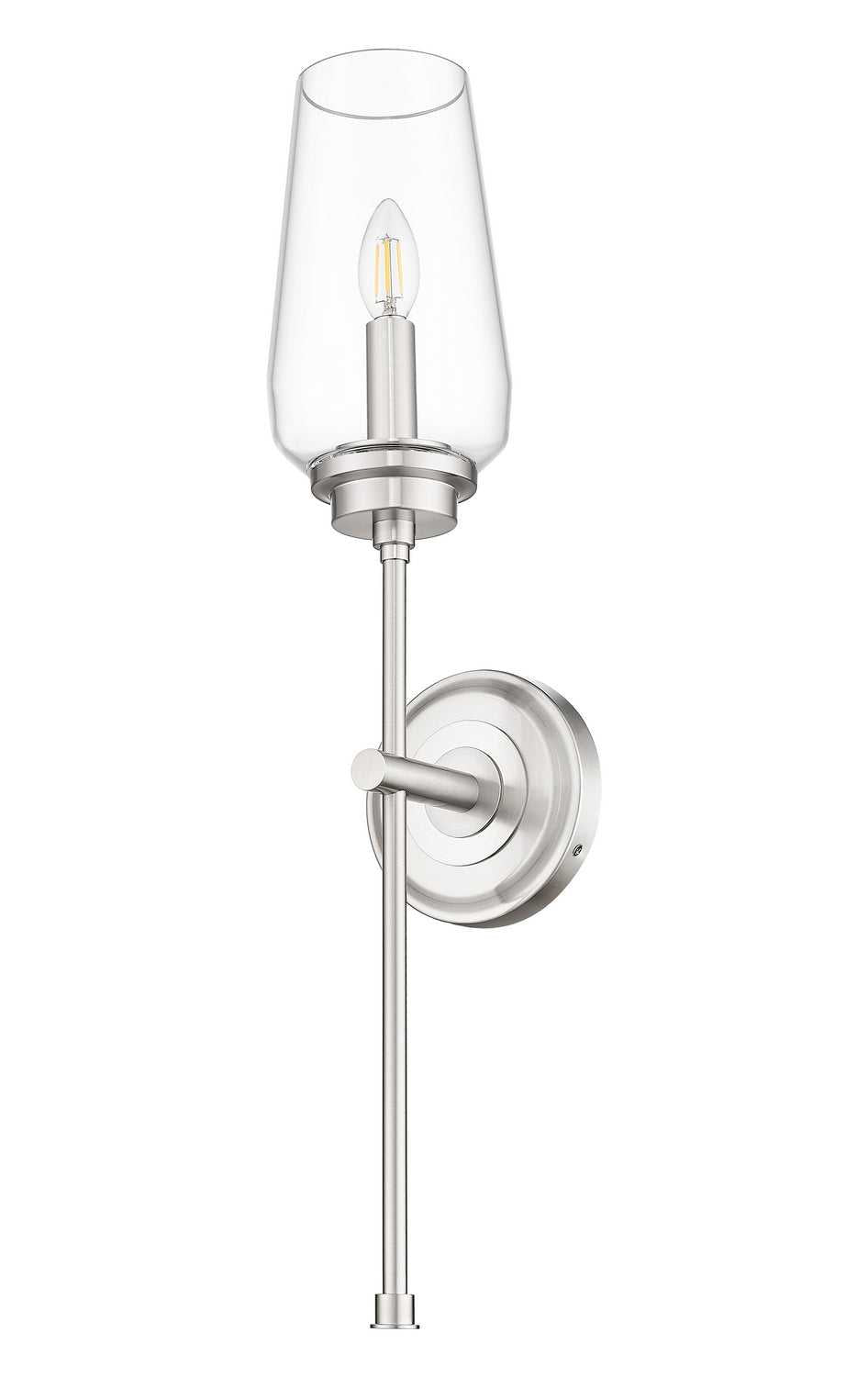Clara One Light Wall Sconce in Brushed Nickel Z-Lite Canada