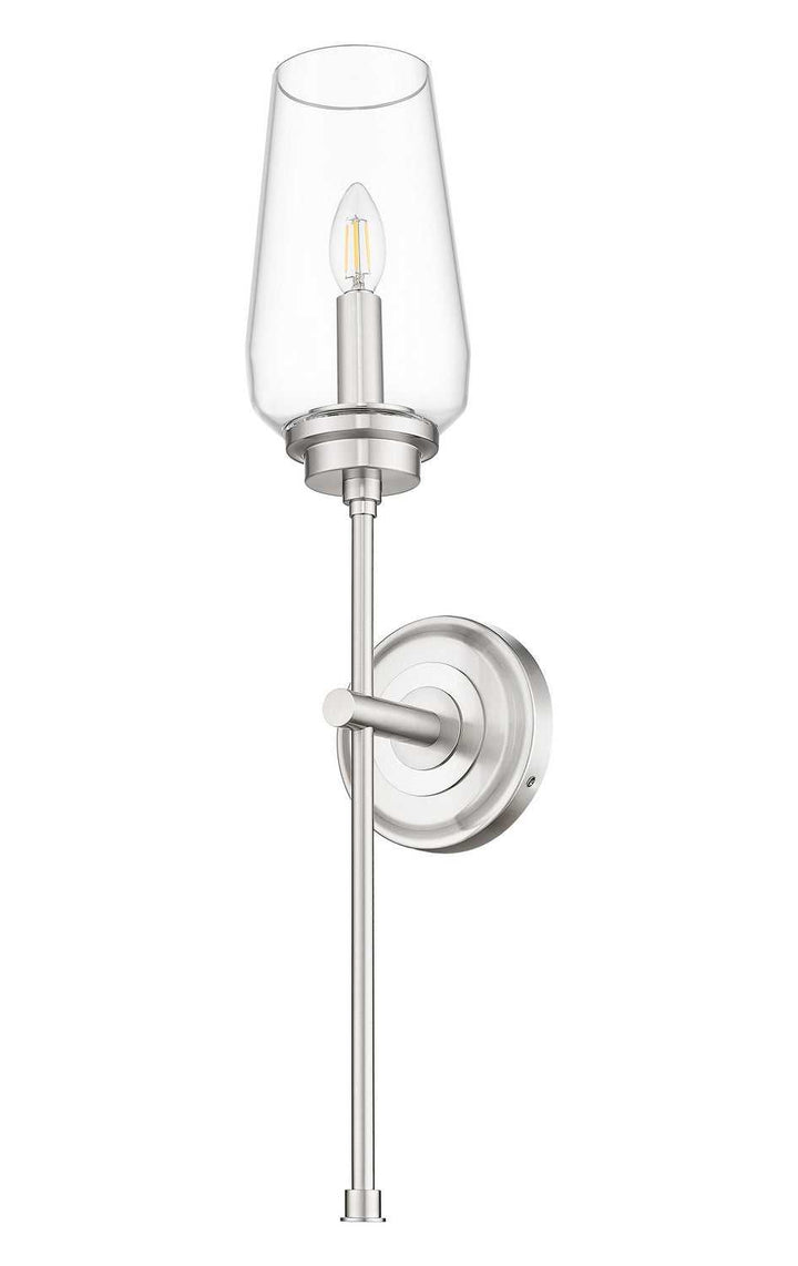 Clara One Light Wall Sconce in Brushed Nickel Z-Lite Canada