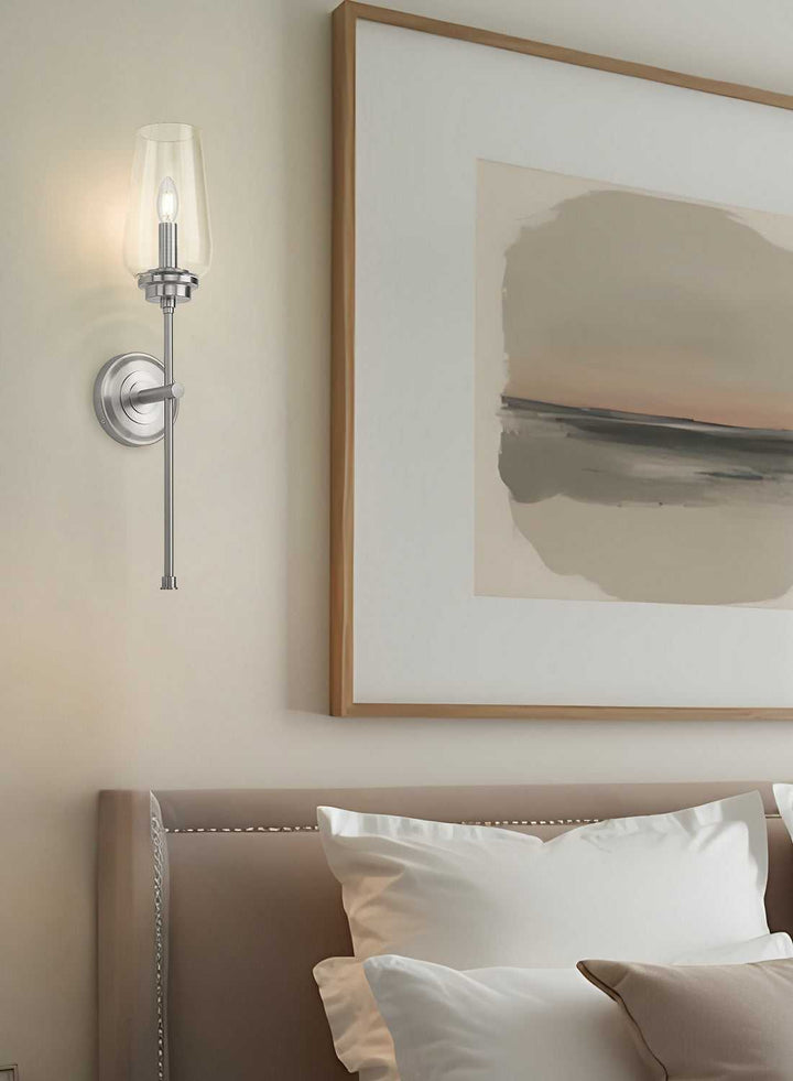 Clara One Light Wall Sconce in Brushed Nickel Z-Lite Canada