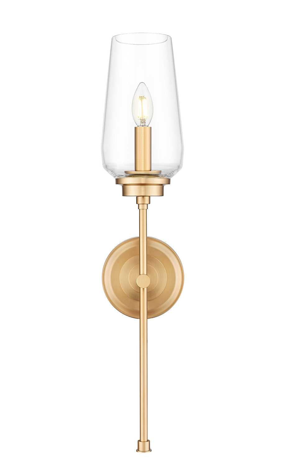 Clara One Light Wall Sconce in Modern Gold Z-Lite Canada
