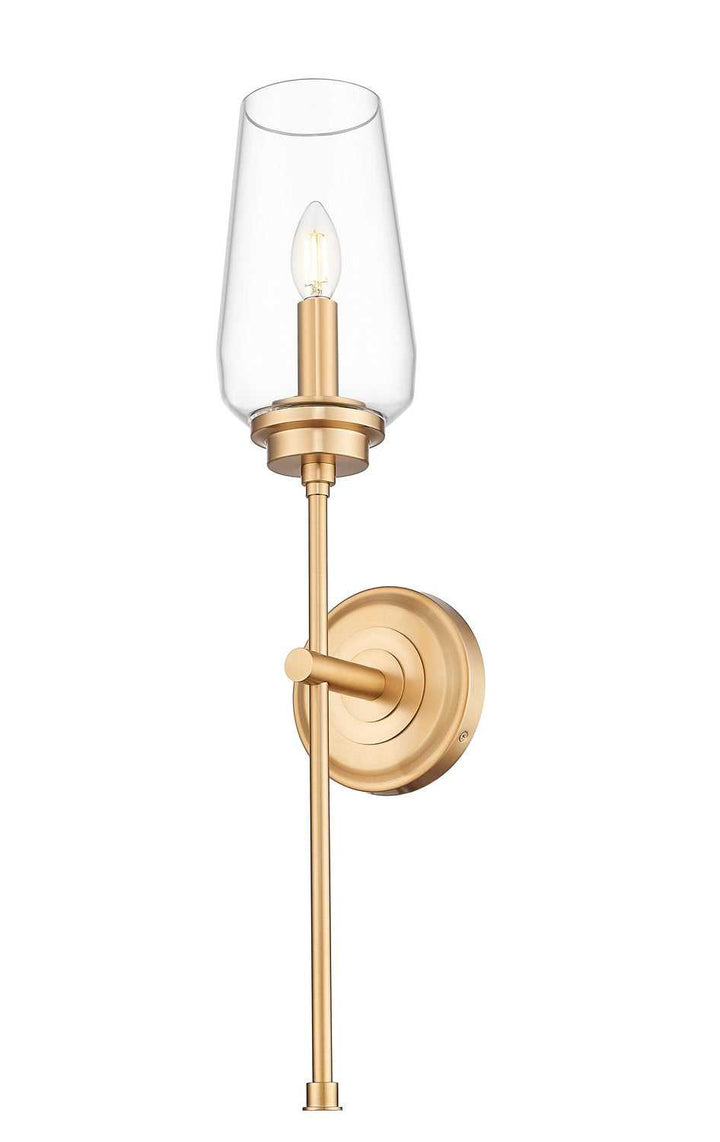 Clara One Light Wall Sconce in Modern Gold Z-Lite Canada