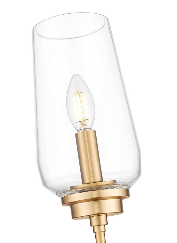 Clara One Light Wall Sconce in Modern Gold Z-Lite Canada