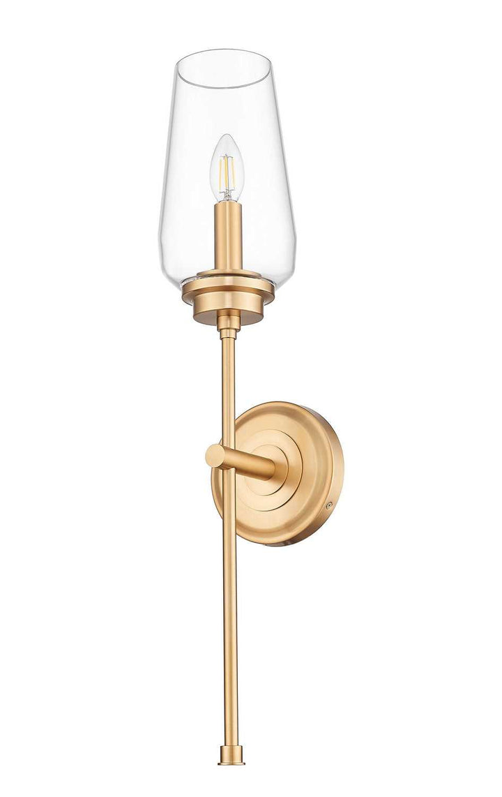 Clara One Light Wall Sconce in Modern Gold Z-Lite Canada
