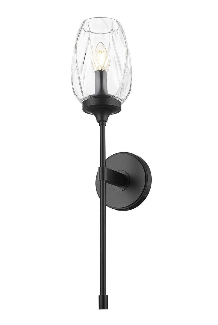 Cassian One Light Wall Sconce in Matte Black Z-Lite Canada