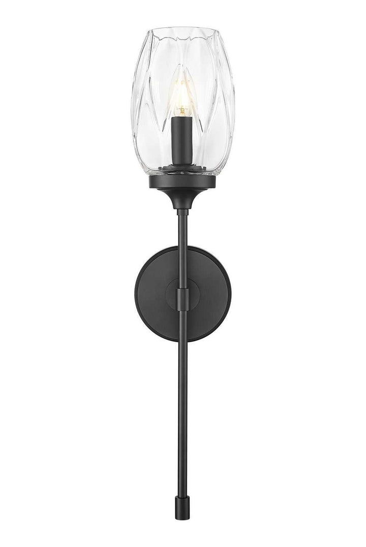 Cassian One Light Wall Sconce in Matte Black Z-Lite Canada
