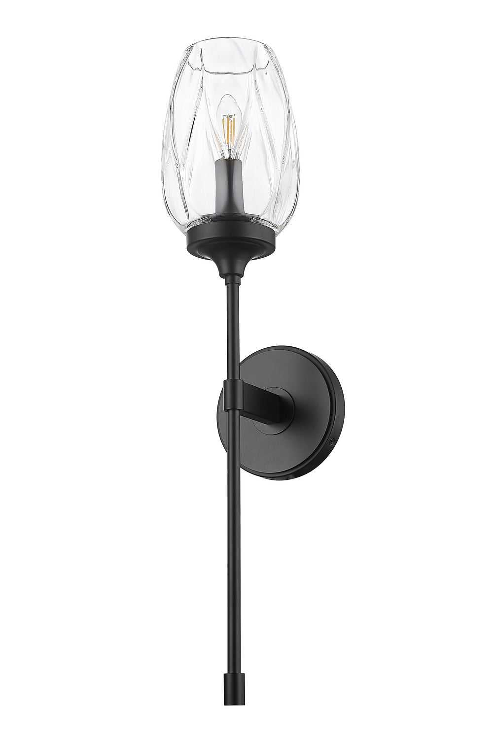 Cassian One Light Wall Sconce in Matte Black Z-Lite Canada