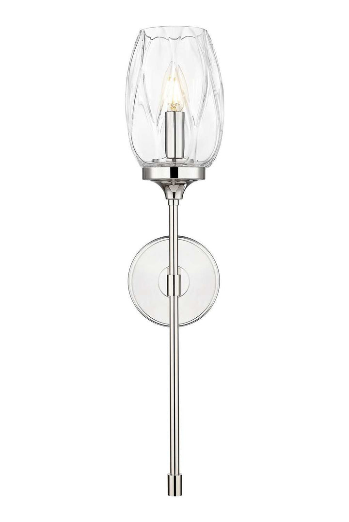 Cassian One Light Wall Sconce in Polished Nickel Z-Lite Canada