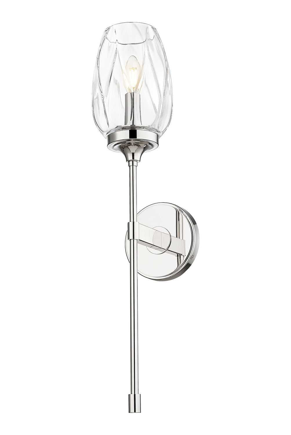 Cassian One Light Wall Sconce in Polished Nickel Z-Lite Canada