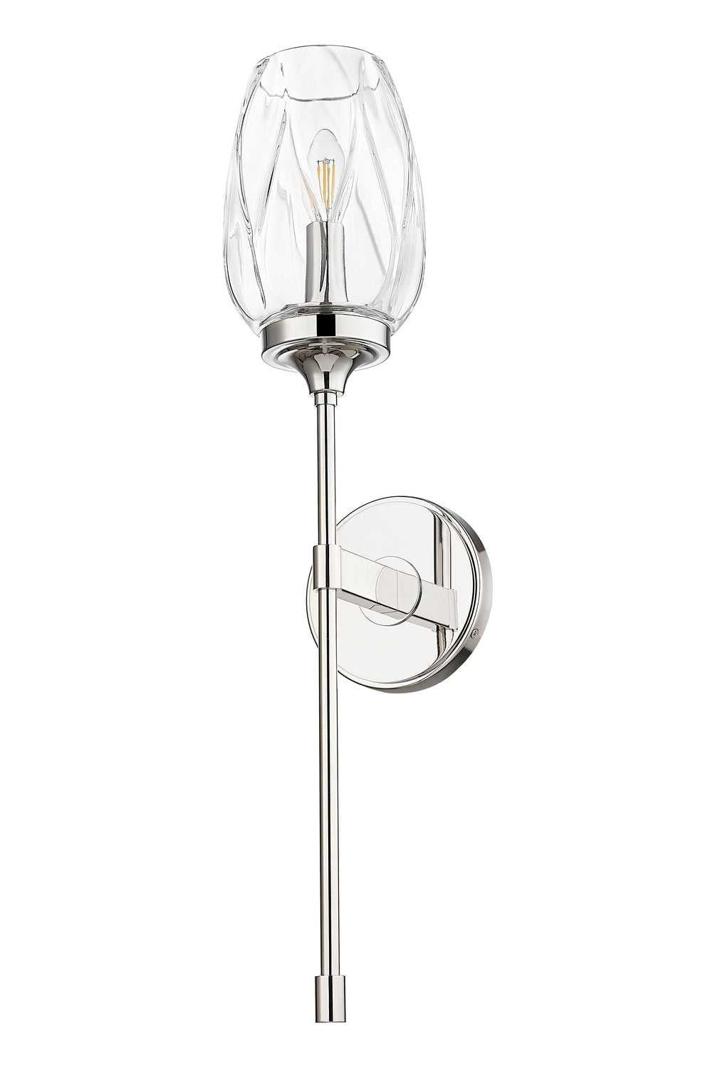 Cassian One Light Wall Sconce in Polished Nickel Z-Lite Canada