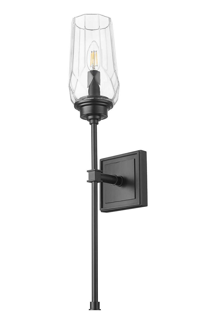 Cosmo One Light Wall Sconce in Matte Black Z-Lite Canada