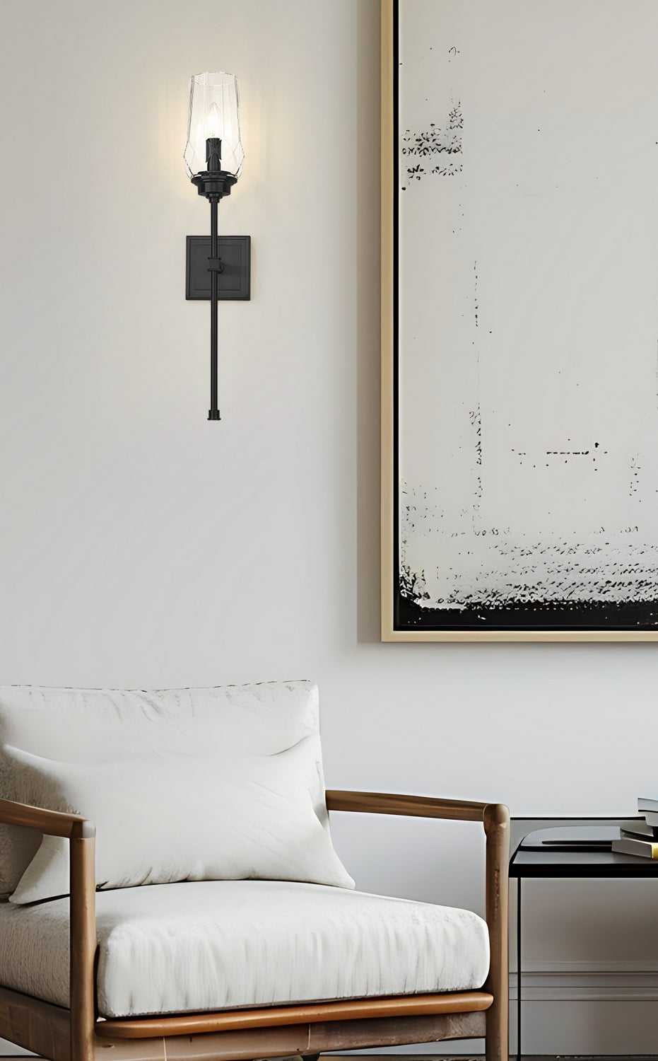 Cosmo One Light Wall Sconce in Matte Black Z-Lite Canada