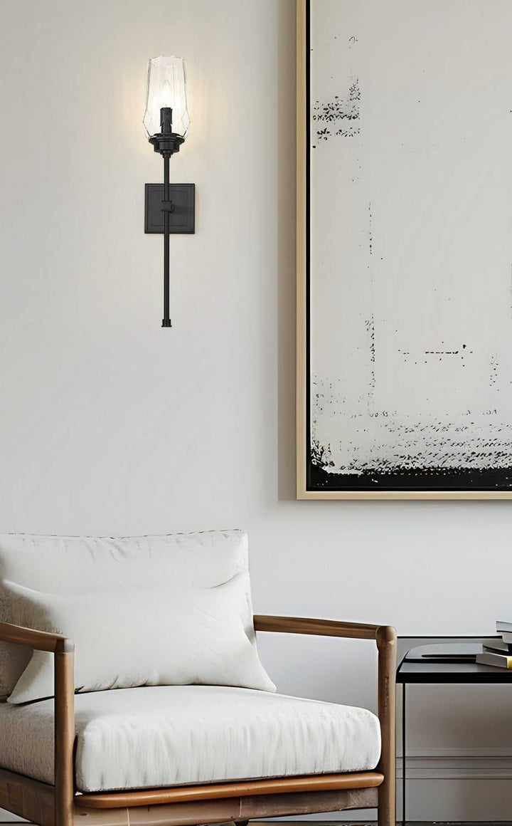 Cosmo One Light Wall Sconce in Matte Black Z-Lite Canada