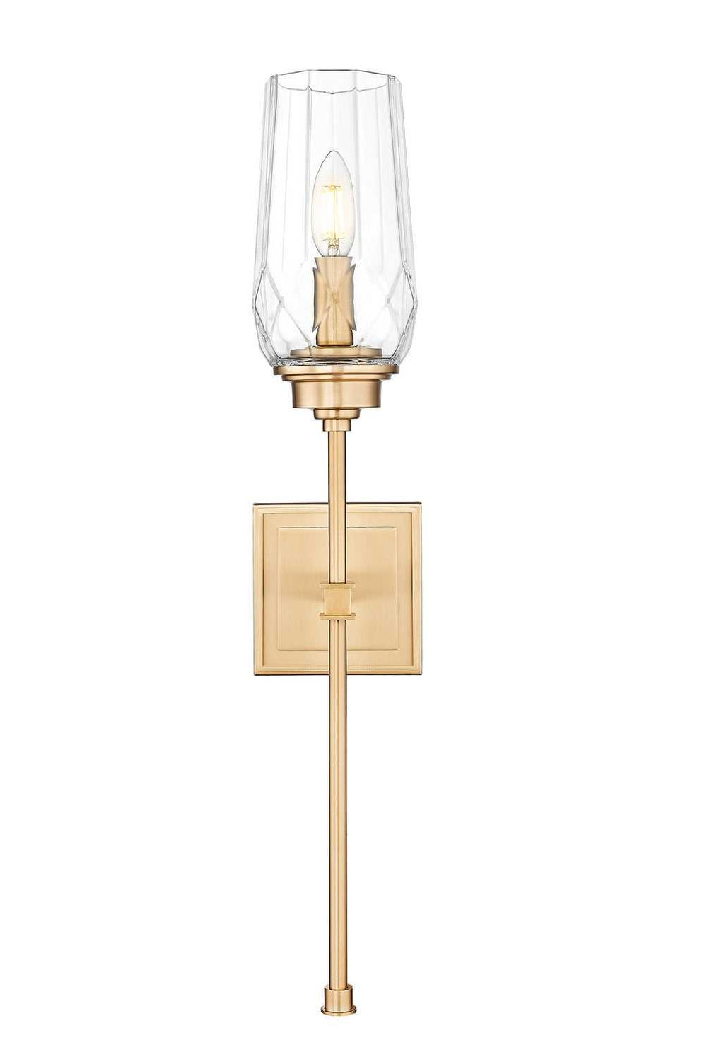Cosmo One Light Wall Sconce in Modern Gold Z-Lite Canada