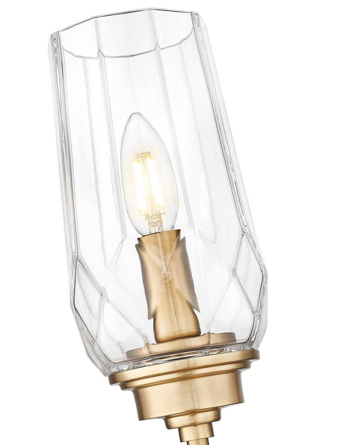 Cosmo One Light Wall Sconce in Modern Gold Z-Lite Canada