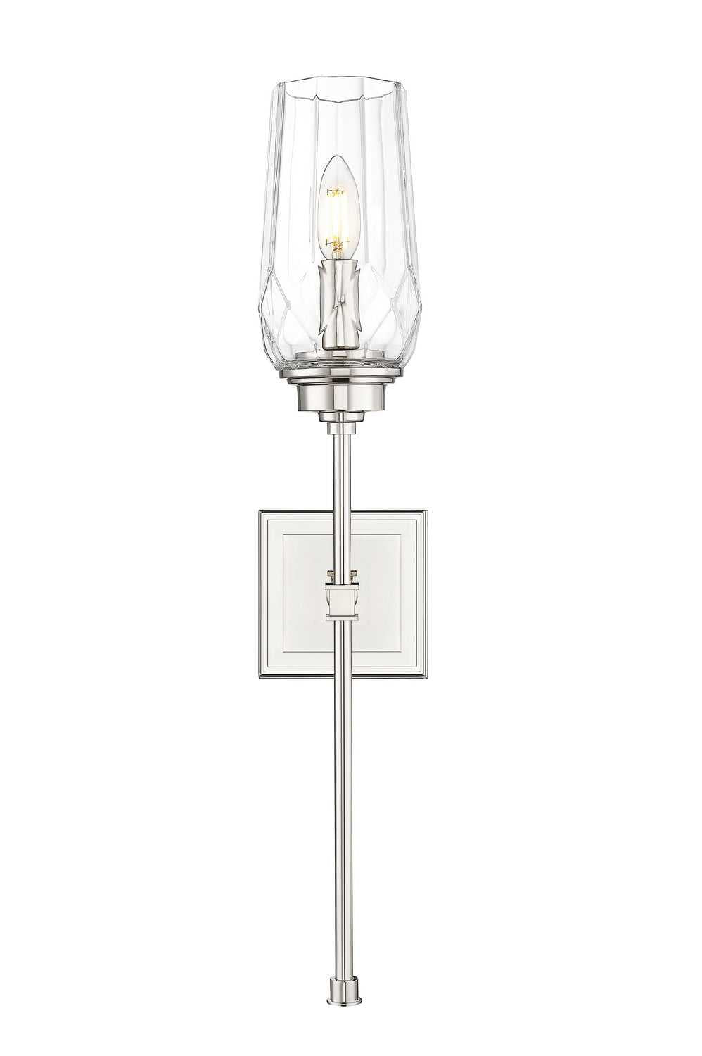 Cosmo One Light Wall Sconce in Polished Nickel Z-Lite Canada