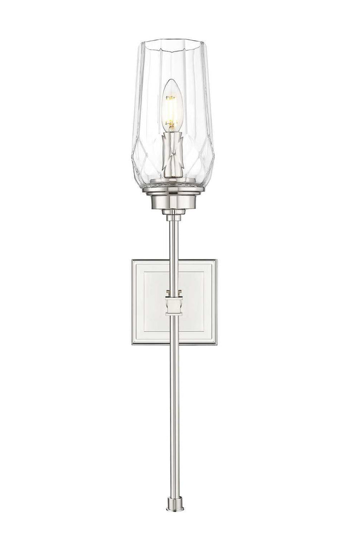 Cosmo One Light Wall Sconce in Polished Nickel Z-Lite Canada