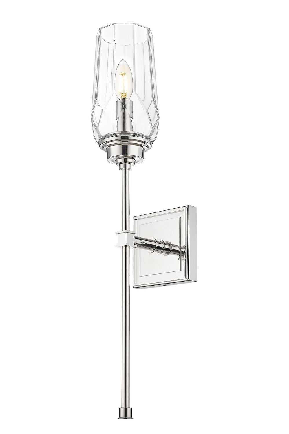 Cosmo One Light Wall Sconce in Polished Nickel Z-Lite Canada