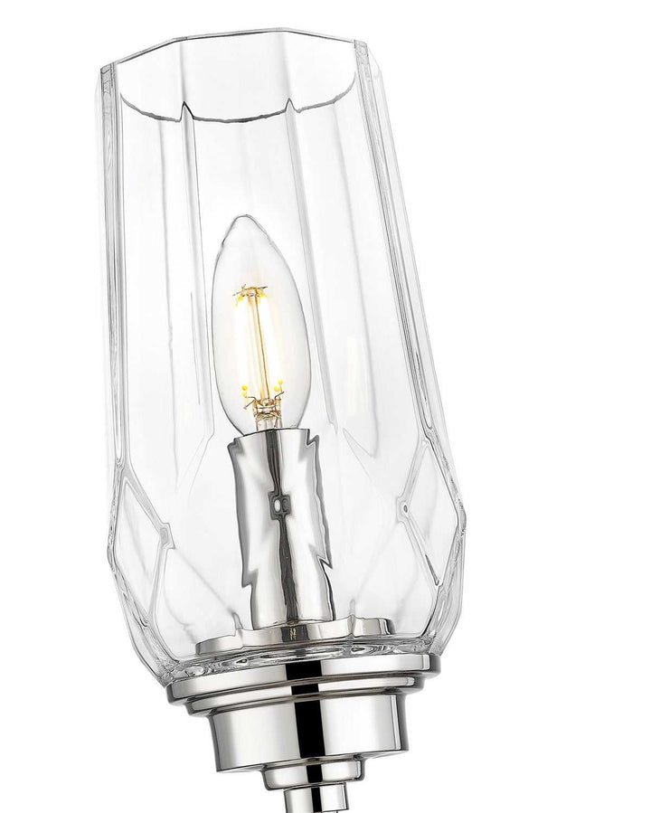 Cosmo One Light Wall Sconce in Polished Nickel Z-Lite Canada