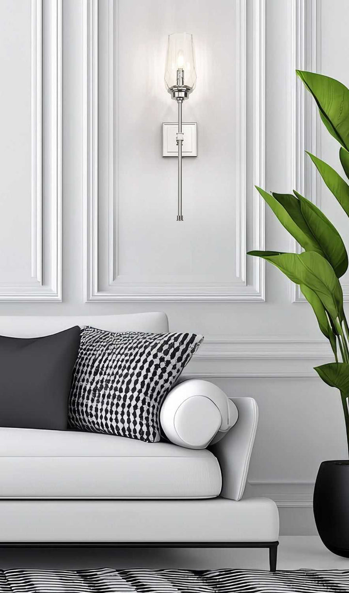 Cosmo One Light Wall Sconce in Polished Nickel Z-Lite Canada