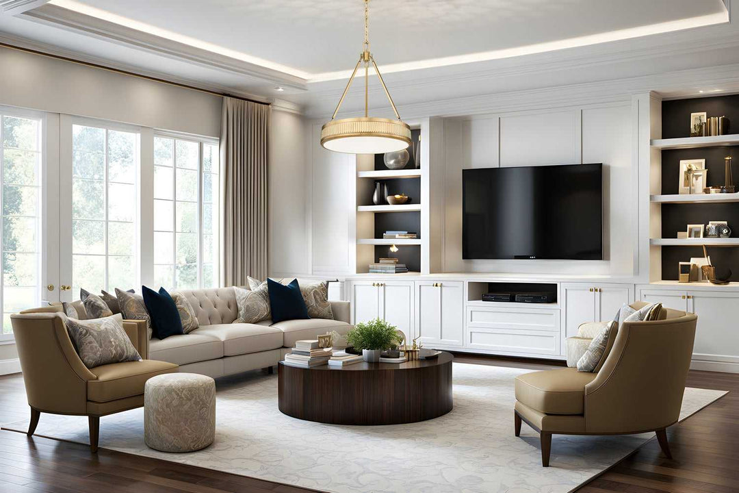 Quinn LED Pendant in Modern Gold Z-Lite Canada