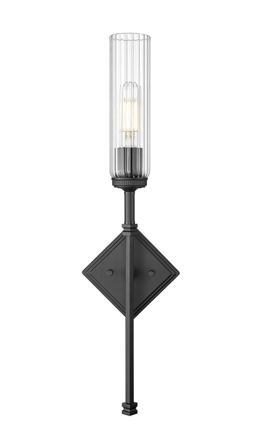 Esme One Light Wall Sconce in Matte Black Z-Lite Canada