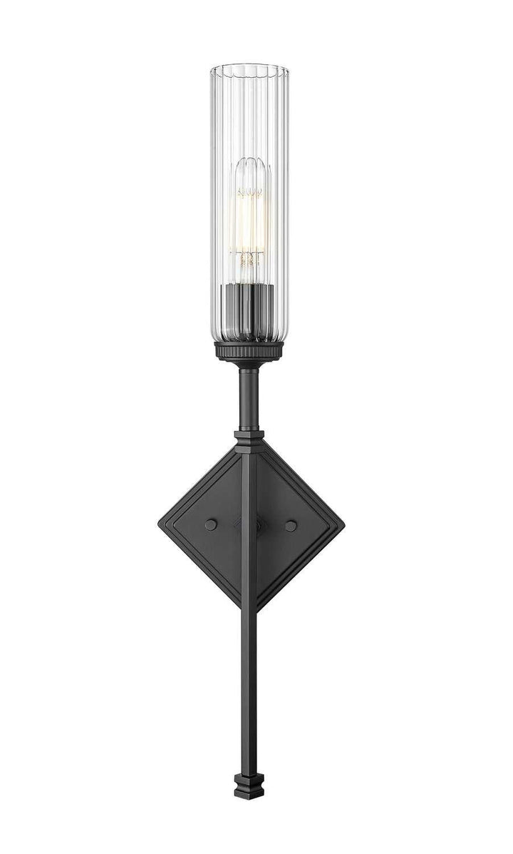 Esme One Light Wall Sconce in Matte Black Z-Lite Canada