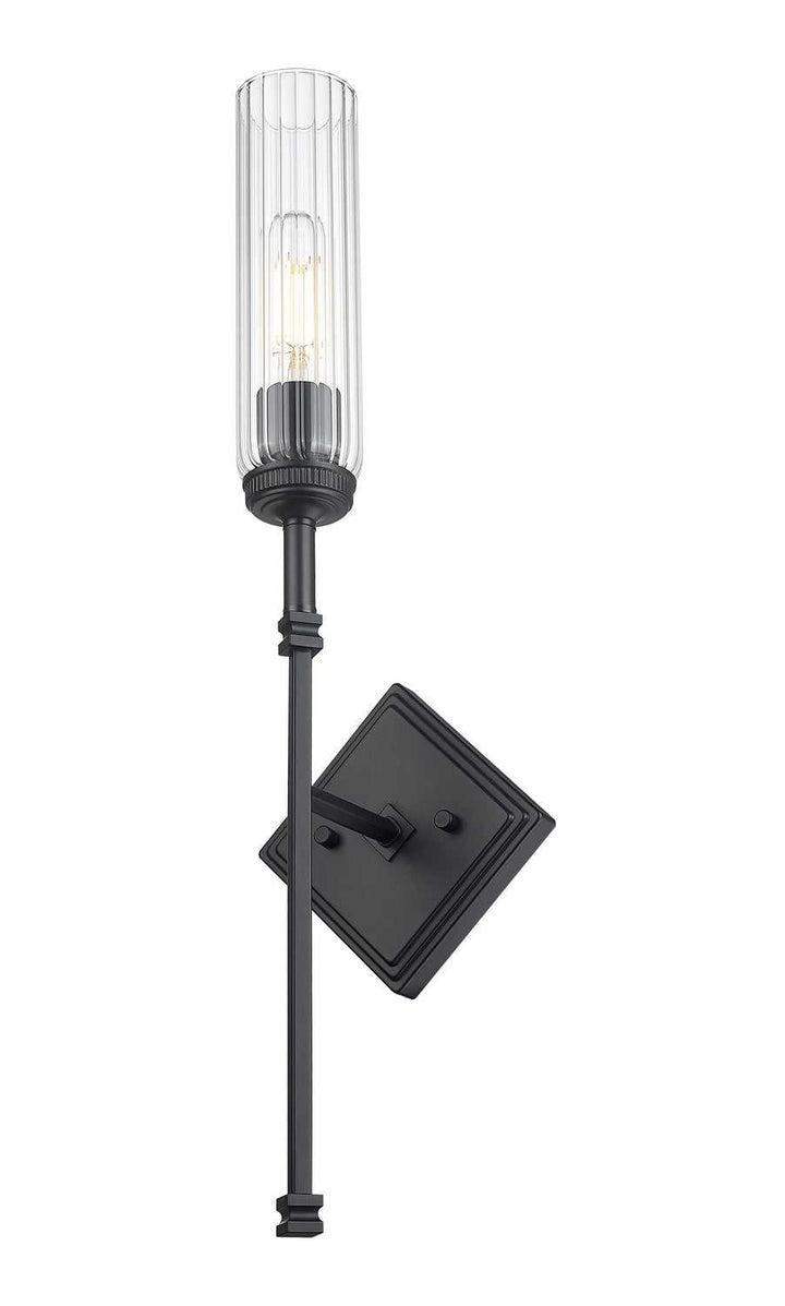 Esme One Light Wall Sconce in Matte Black Z-Lite Canada
