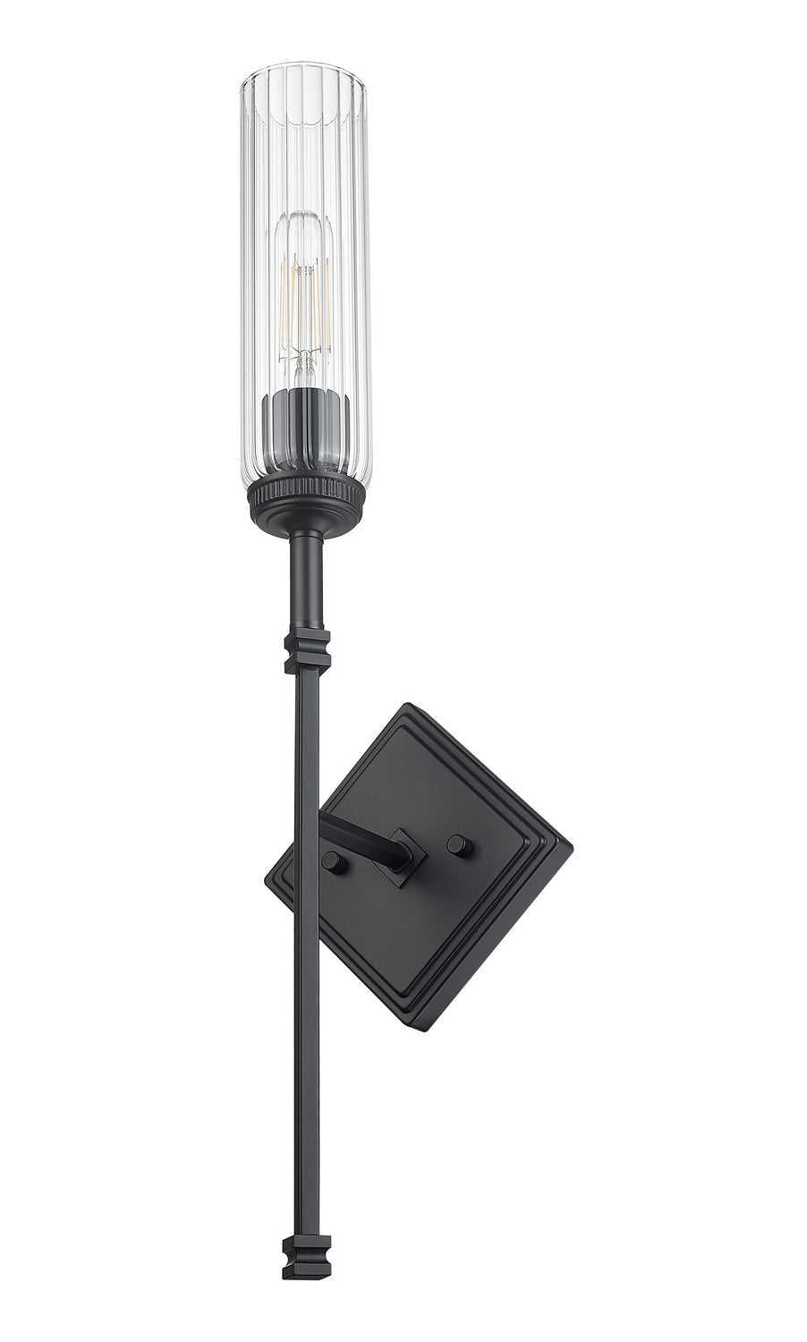 Esme One Light Wall Sconce in Matte Black Z-Lite Canada