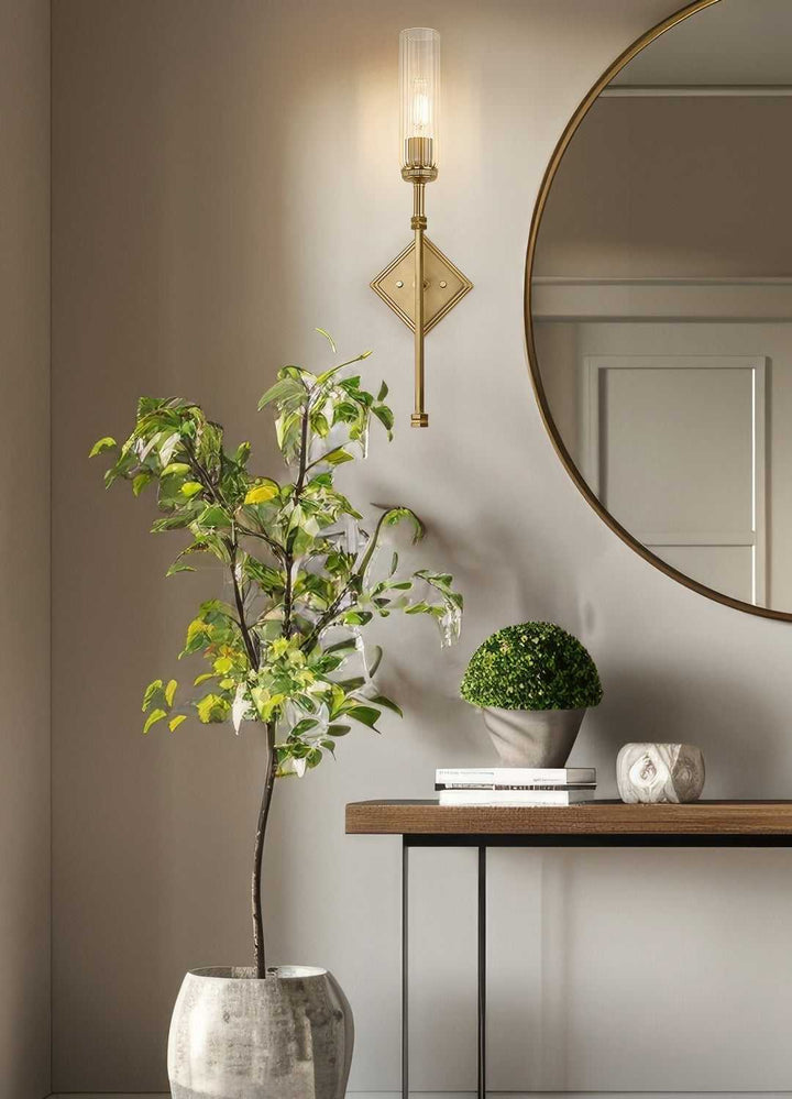 Esme One Light Wall Sconce in Modern Gold Z-Lite Canada