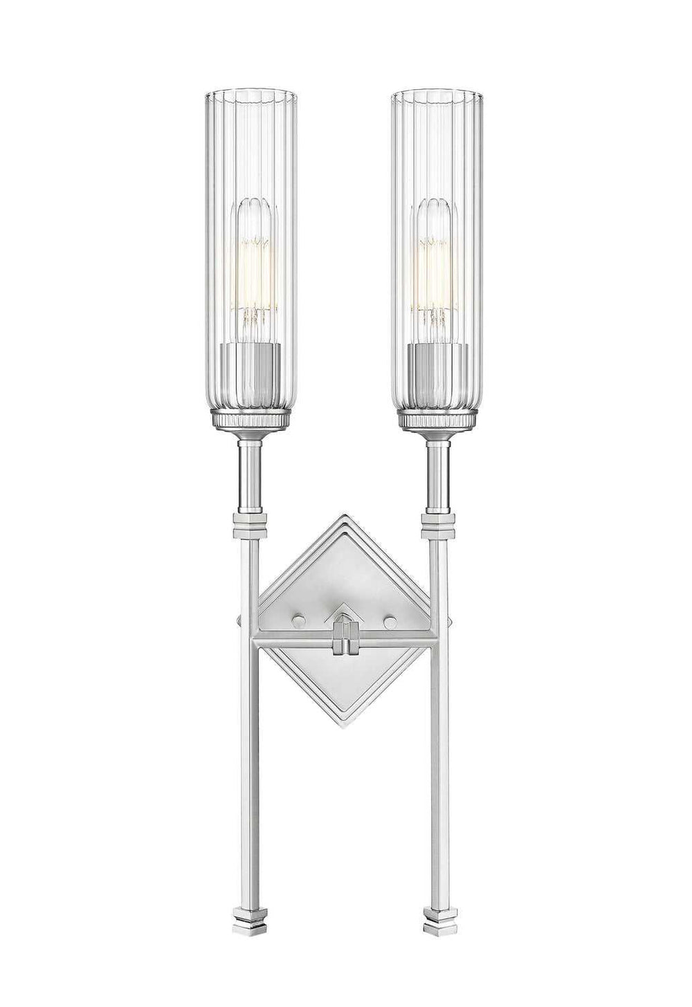 Esme Two Light Wall Sconce in Brushed Nickel Z-Lite Canada
