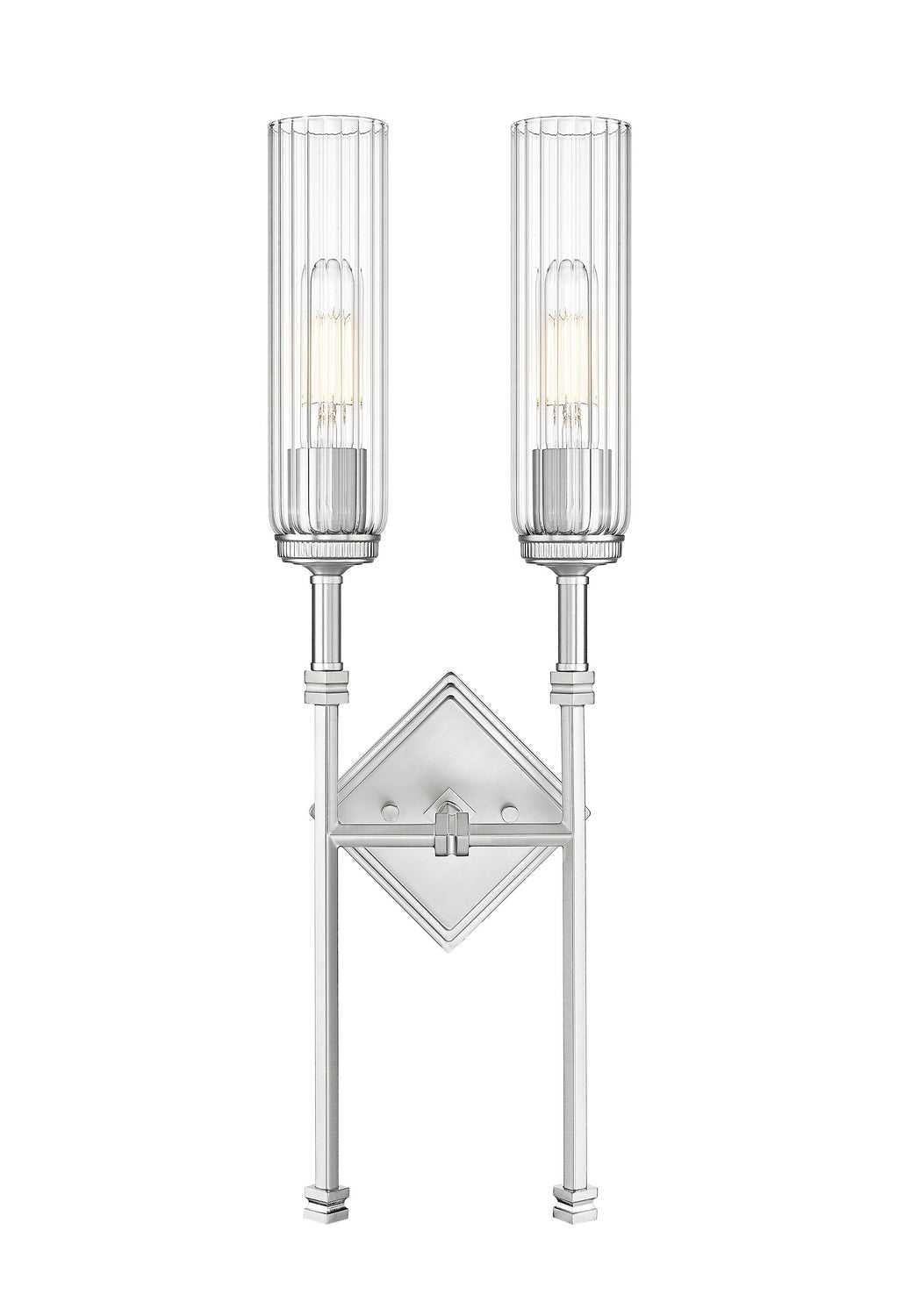 Esme Two Light Wall Sconce in Brushed Nickel Z-Lite Canada