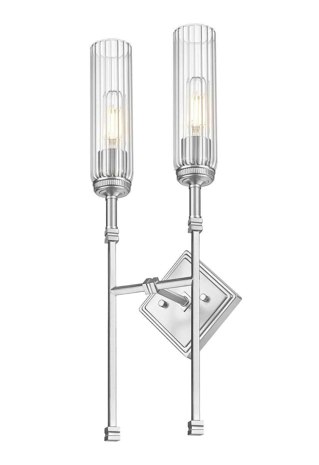 Esme Two Light Wall Sconce in Brushed Nickel Z-Lite Canada