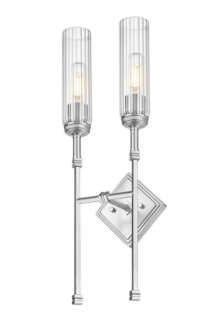Esme Two Light Wall Sconce in Brushed Nickel Z-Lite Canada
