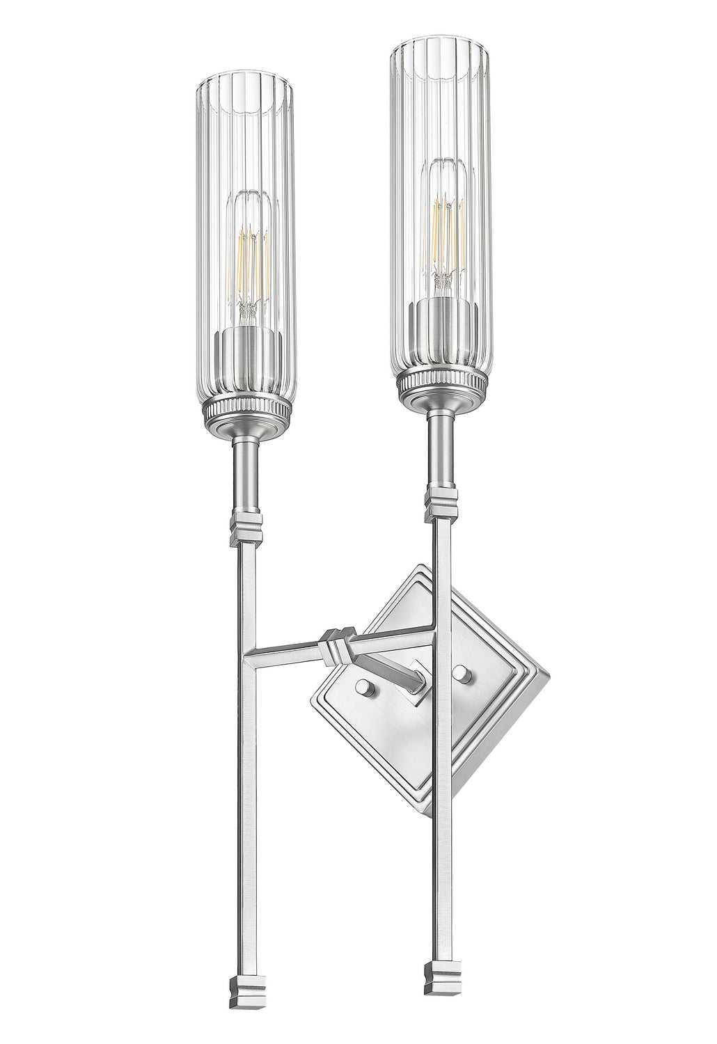 Esme Two Light Wall Sconce in Brushed Nickel Z-Lite Canada