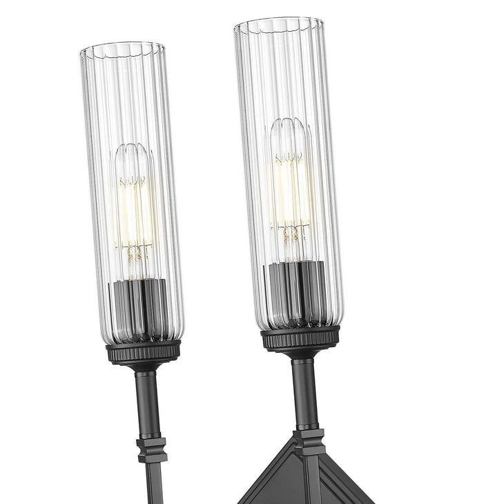 Esme Two Light Wall Sconce in Matte Black Z-Lite Canada
