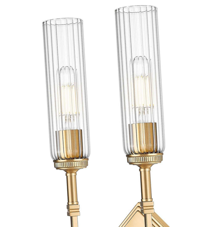 Esme Two Light Wall Sconce in Modern Gold Z-Lite Canada