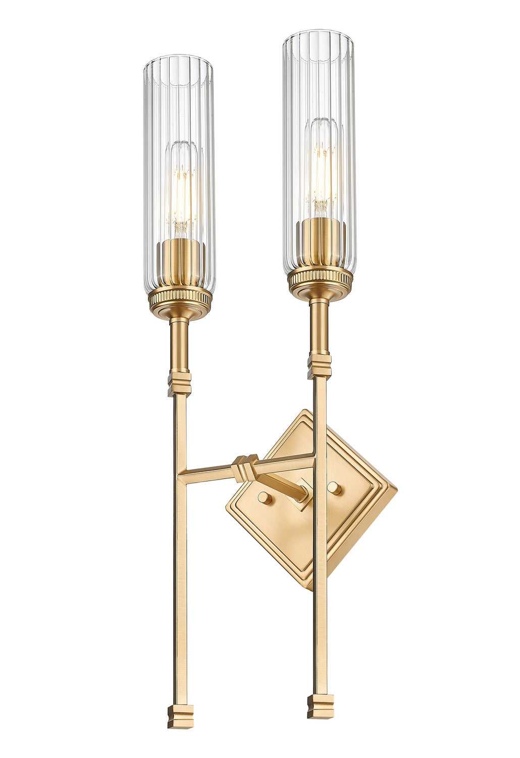 Esme Two Light Wall Sconce in Modern Gold Z-Lite Canada