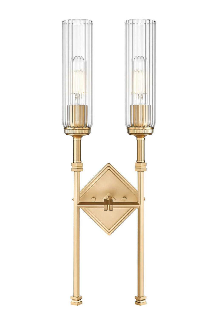 Esme Two Light Wall Sconce in Modern Gold Z-Lite Canada