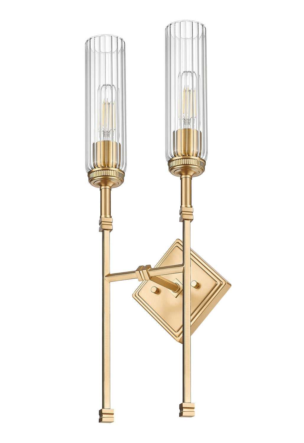 Esme Two Light Wall Sconce in Modern Gold Z-Lite Canada