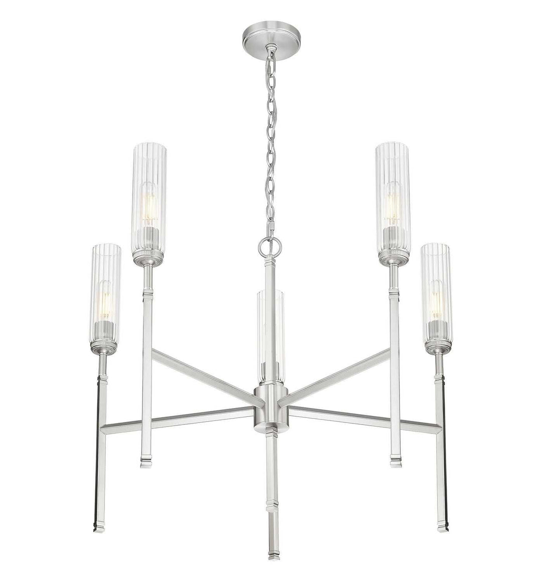 Esme Five Light Chandelier in Brushed Nickel Z-Lite Canada