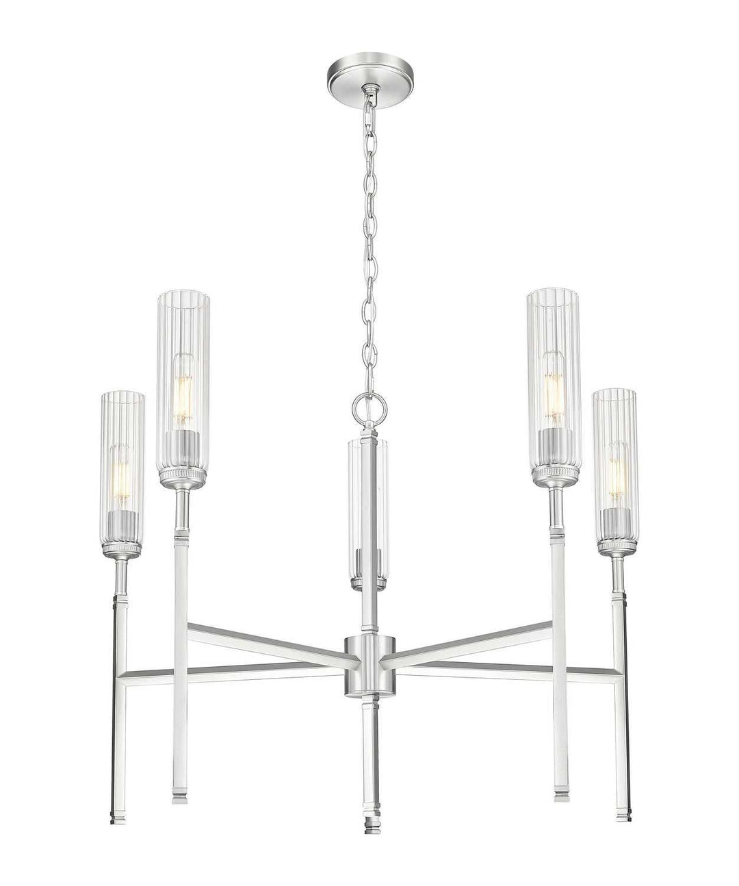 Esme Five Light Chandelier in Brushed Nickel Z-Lite Canada
