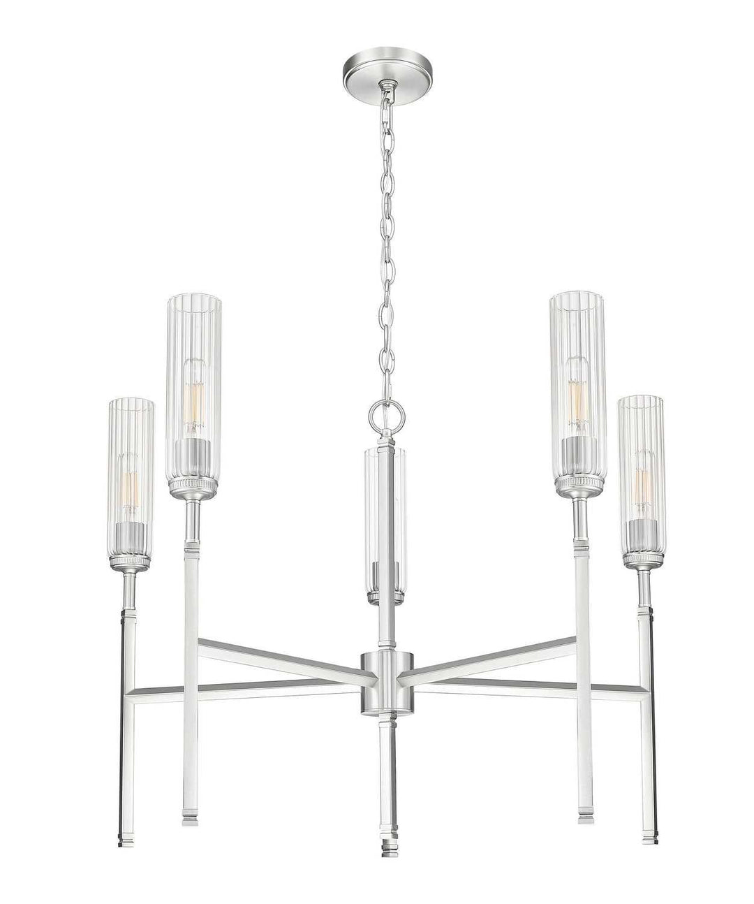 Esme Five Light Chandelier in Brushed Nickel Z-Lite Canada