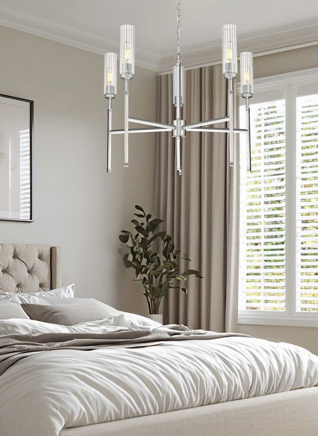 Esme Five Light Chandelier in Brushed Nickel Z-Lite Canada