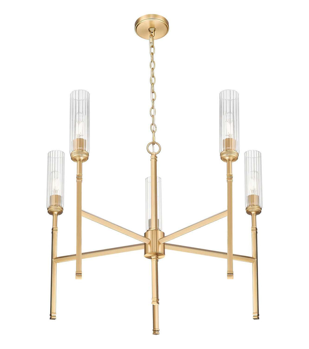 Esme Five Light Chandelier in Modern Gold Z-Lite Canada