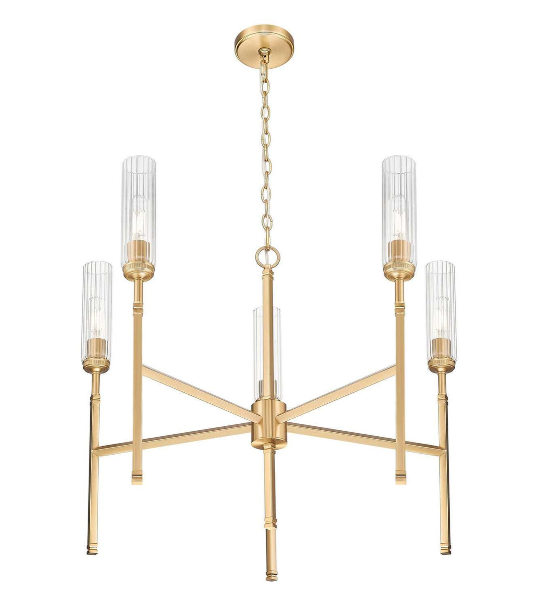 Esme Five Light Chandelier in Modern Gold Z-Lite Canada