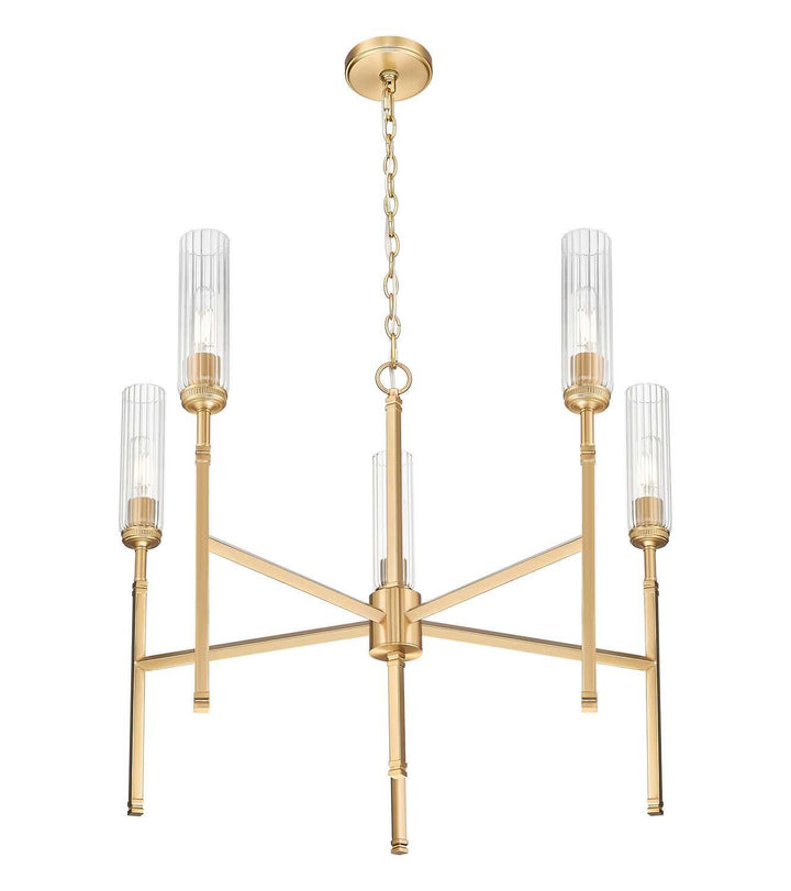Esme Five Light Chandelier in Modern Gold Z-Lite Canada