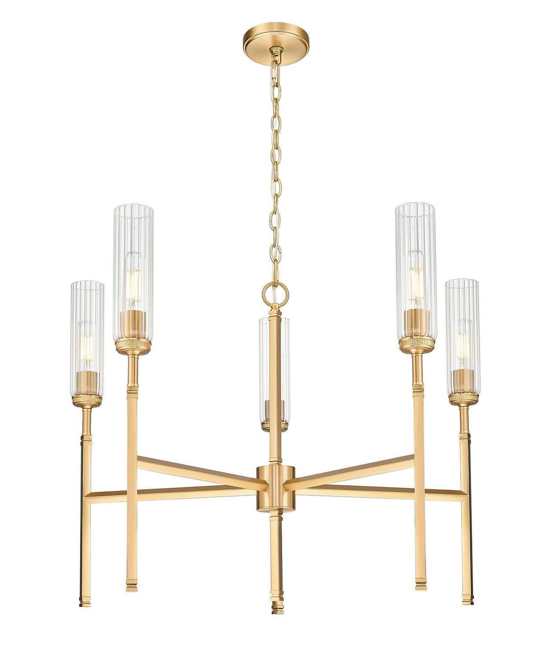 Esme Five Light Chandelier in Modern Gold Z-Lite Canada