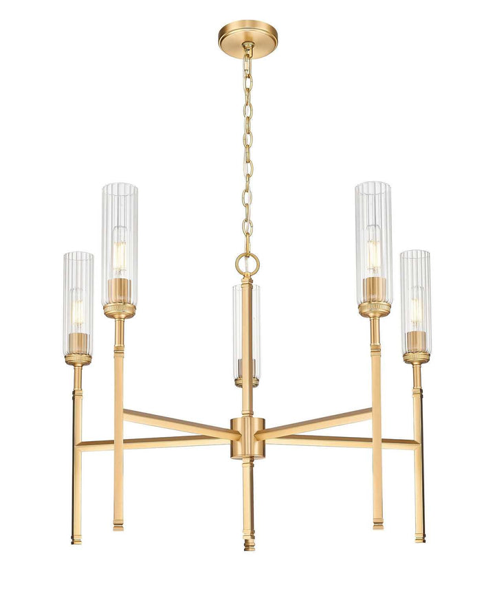 Esme Five Light Chandelier in Modern Gold Z-Lite Canada